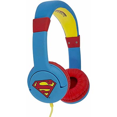 OTL Premium Junior Superman Man Of Steel Ενσύρματα Over Ear Παιδικά Ακουστικά Μπλε 3.5mm