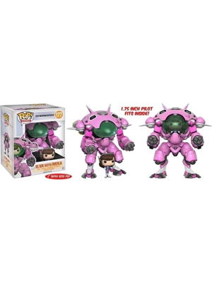 POP! GAMES: OVERWATCH - D.VA WITH MEKA SUPER SIZED (15cm) #177 VINYL FIGURE