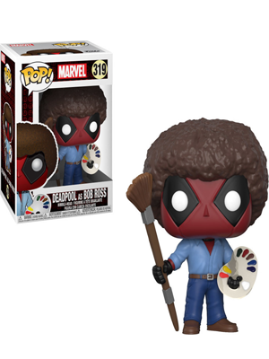 POP! Marvel: Deadpool Playtime - Deadpool as Bob Ross #319 Booble-Head Vinyl Figure