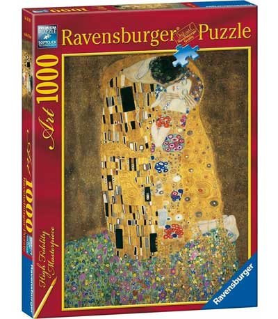 Ravensburger Puzzle 1000 τμχ. Gustav Klimt Το Φιλί (15743)
