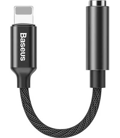Baseus iP Male to 3.5mm Female Adapter L3.5 Black CALL3-01