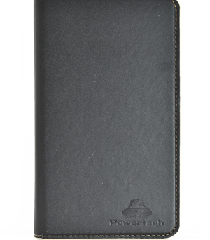 POWERTECH Θήκη Magnet Leather Slide για Smartphone 5 - 5.3", μαύρη