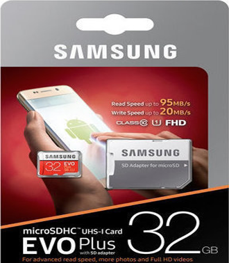 SAMSUNG MICROSDHC UHS-I CARD EVO PLUS 32