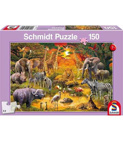 Schmidt Παζλ 150Τεμ. Ζώα της Αφρικής 56195