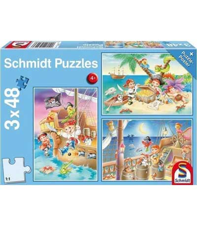 Schmidt Παζλ 3x48pcs Πειρατές 56223