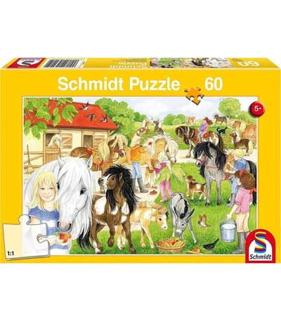 Schmidt Παζλ 60τεμ. Βόλτα στους στάβλους 56205