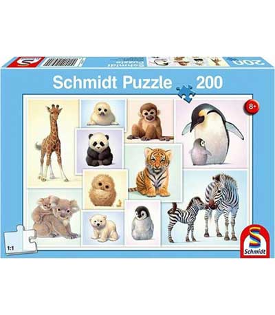 Schmidt Παζλ 200τεμ. Μωρά ζώα 56270