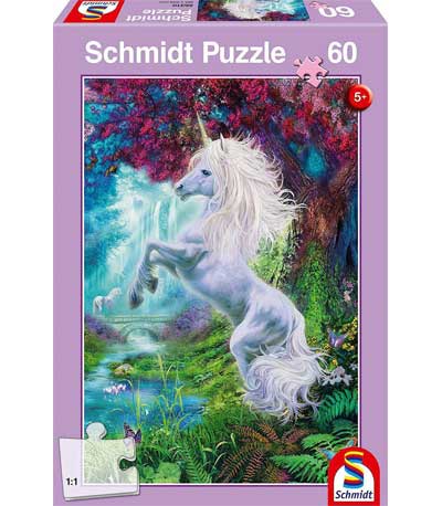 Schmidt Παζλ 60τεμ. Μονόκερος σε μαγικό κήπο 56310