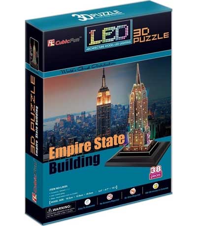Cubic Fun 3D Πάζλ 38τεμ. Led Edition Empire State Building L503h