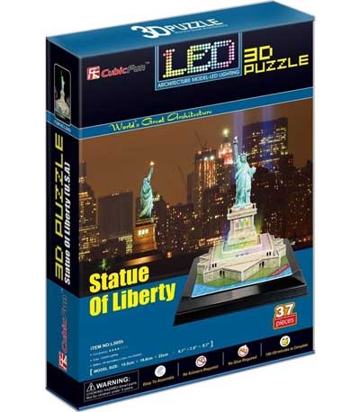 Cubic Fun 3D Πάζλ 37τεμ. Led Edition Statue of Liberty L505h