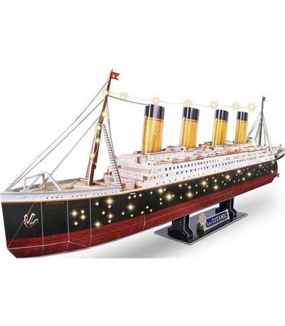 Cubic Fun 3D Πάζλ 266τεμ. Led Edition Titanic L521h