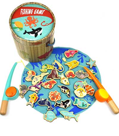 TopBright Ξύλινο/Πλαστικό Mangetic Fishing Game 120360