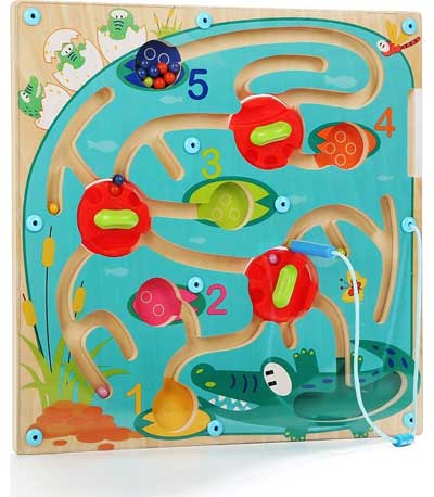 TopBright Ξύλινο/Πλαστικό Crocodile Maze Puzzle 120330