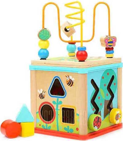 TopBright Ξύλινο/Πλαστικό Garden 5 in 1 Activity Cube 120315