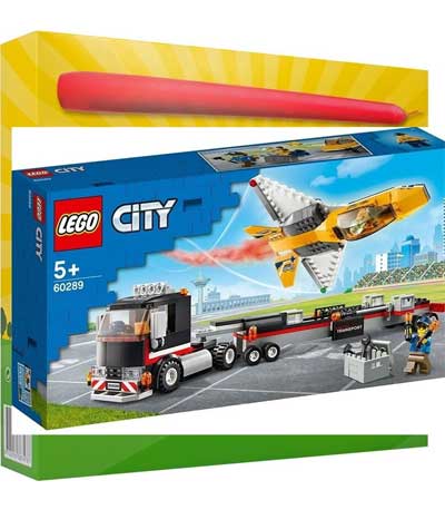 Λαμπάδα Lego City: Φορτηγό Μεταφοράς Τζετ Αεροπορικής Επίδειξης 60289