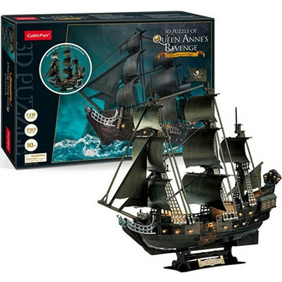 Cubic Fun 3D Led Παζλ Queen Anne's Revenge, 293pcs (L522h)