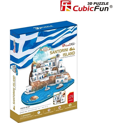 Cubic Fun 3D Puzzle Santorini Island 129pcs MC195h