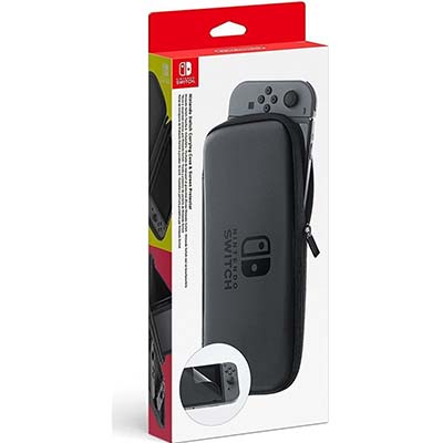 Nintendo Switch Carrying Case & Screen Protector Black (045496430597)