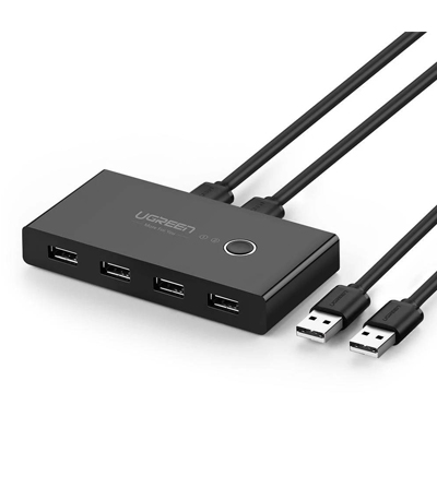 Ugreen Sharing Box USB 2.0 Hub 4 Θυρών με σύνδεση USB-A 30767