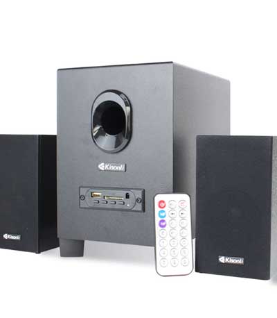 Ηχεία Kisonli TM-5000U, Bluetooth, 5W+2x3W, USB, Μαυρο - 22149