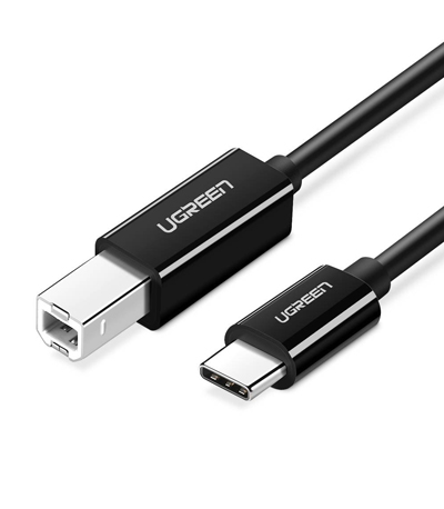 UGREEN Καλωδιο Εκτυπωτη USB 2.0 C-B US241 to 2m printer cable (black) 50446