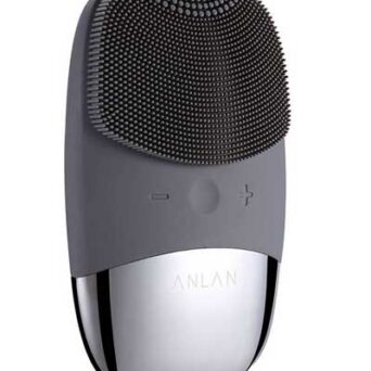 Anlan Βούρτσα Καθαρισμού Mini Silicone Electric Facial Brush with 3 Types of Cleaning - Γκρι (ALJMY04-0G)