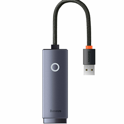 Baseus Lite Series USB to RJ45 network adapter, 100Mbps (gray) WKQX000013