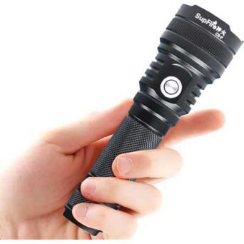 Supfire LED Flashlight , IP65 Water Resistant , 220 lumens - Black