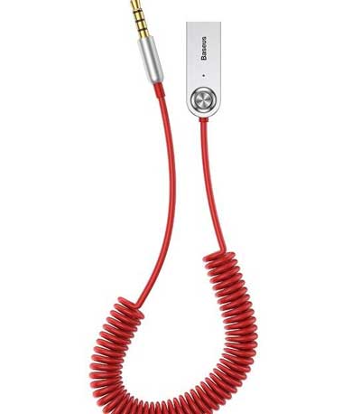 Baseus Bluetooth 5.0 Audio Adapter USB, AUX (Red)