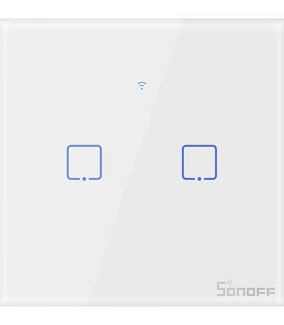 Smart Switch WiFi Sonoff T0 EU TX (2-channel)