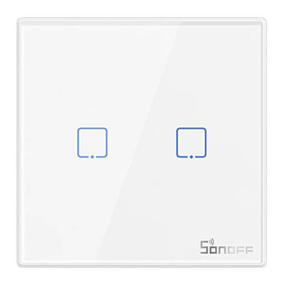 Sonoff wireless 433MHz smart wall switch T2EU2C-RF (2-channel) M0802030010