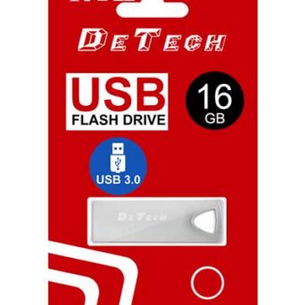 Μνήμη USB DeTech, 16GB, USB 3.0, Ασημένιο - 62037