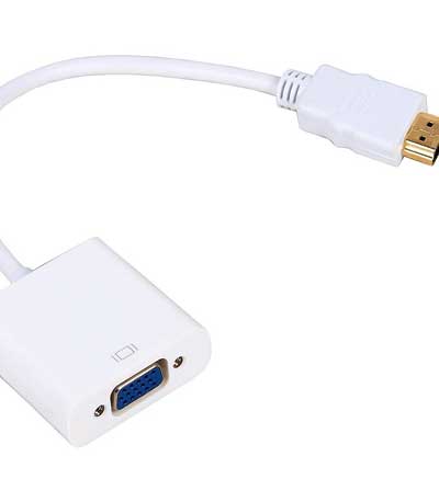 Μετατροπέας HDMI M - VGA F 0.15m, No brand, Λευκό - 18153