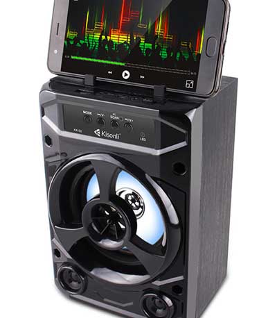 Ηχειο Kisonli KK-02, Bluetooth, USB, SD, FM, Μαυρο - 22134