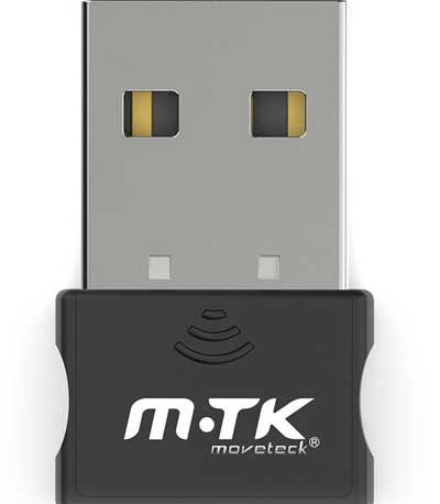 Ασύρματος προσαρμογέας Moveteck GT863, USB, 150Mbps, Μαύρο - 19042