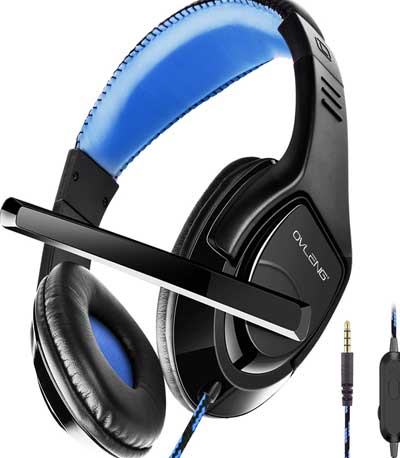 Ακουστικά Ovleng OV-P1, Για PS4, Μικρόφωνο, 3.5mm, Μαύρο - 20496