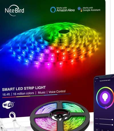 NiteBird Gosund Έξυπνη Ταινία LED light strip SL3 (10m) (2x5m Rolls) Alexa and Google Home.