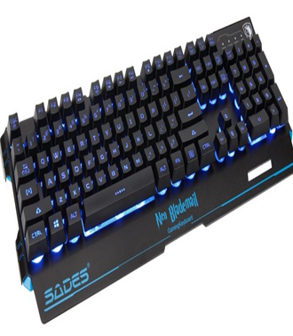 SADES Gaming Keyboard Neo Blademail, RGB Backlit, Membrane