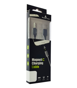 POWERTECH Καλώδιο USB 2.0 σε Type-C, Μαγνητικό, 1m, Black
