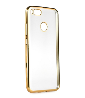 POWERTECH Θήκη Metal TPU για Xiaomi Mi A1, Gold