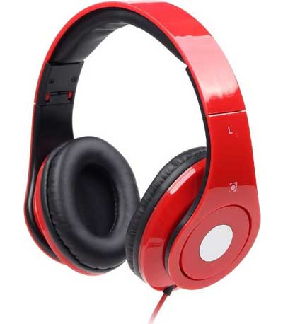 GEMBIRD FOLDING STEREO HEADPHONES DETROIT RED ( PC-Smartphones-PS4)