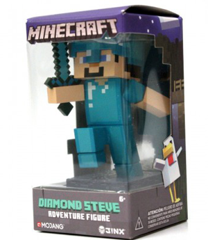 Jinx Minecraft 10cm Diamond Steve Vynil Adventure Figure
