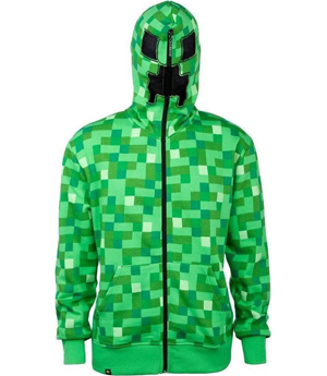 Jinx Minecraft Creeper Premium Zip-up Hoodie XS