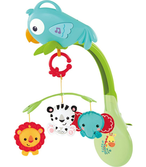 FISHER PRICE - RAINFOREST 3-IN-1 MUSICAL MOBILE (CHR11)