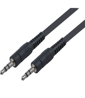 Powertech καλώδιο Jack stereo σε Jack stereo 3.5mm - 5m - Nickel - BLACK