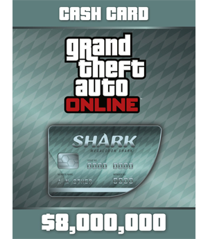 Rockstar Megalodon Shark Card ( 8.000.000 $ ) for GTA Online