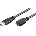 POWERTECH καλώδιο USB 3.0 σε USB Micro-B CAB-U142, 0.5m, μαύρο