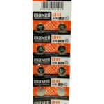 MAXELL αλκαλικές μπαταρίες ρολογιού LR44, 1.5V, 10τμχ