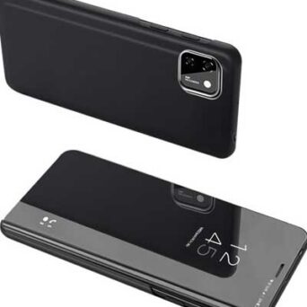 POWERTECH θήκη Clear view MOB-1514, Xiaomi Mi 10 Lite, μαύρη