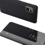 POWERTECH θήκη Clear view MOB-1534 για Samsung A51 5G, μαύρη